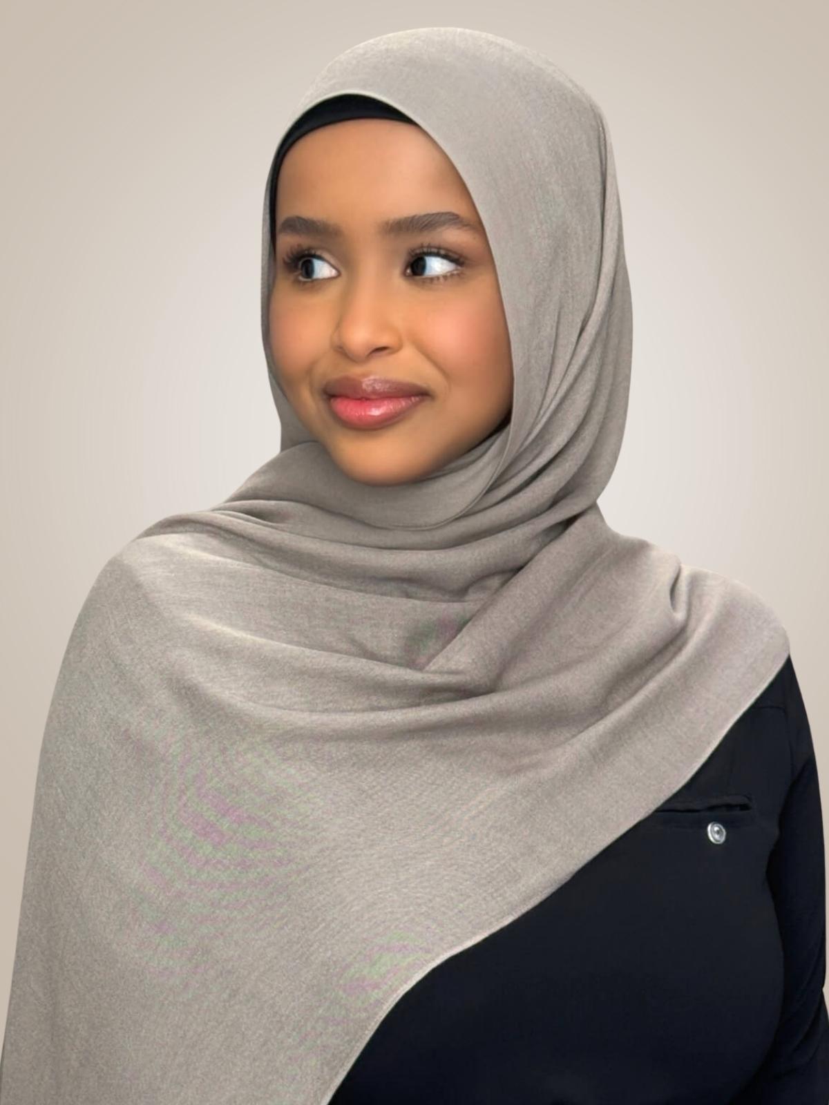Cotton Modal Hijab-Oak Mist