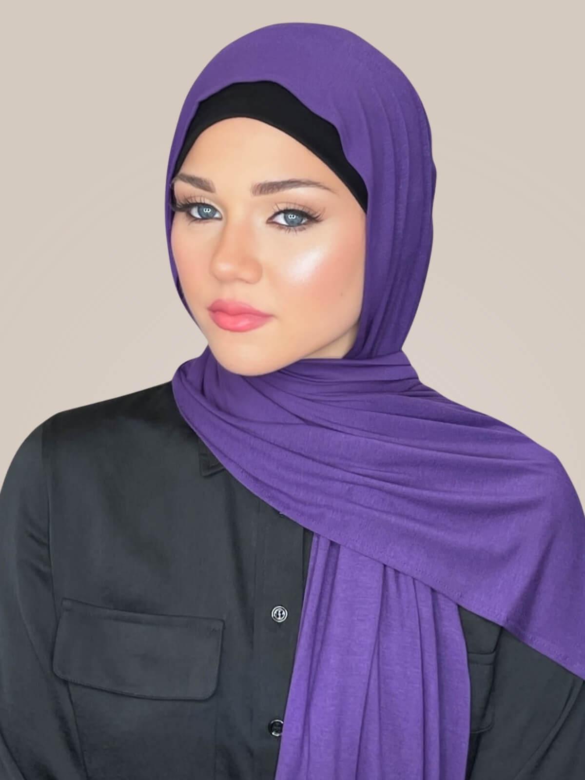 Classic Jersey Hijab-Purple