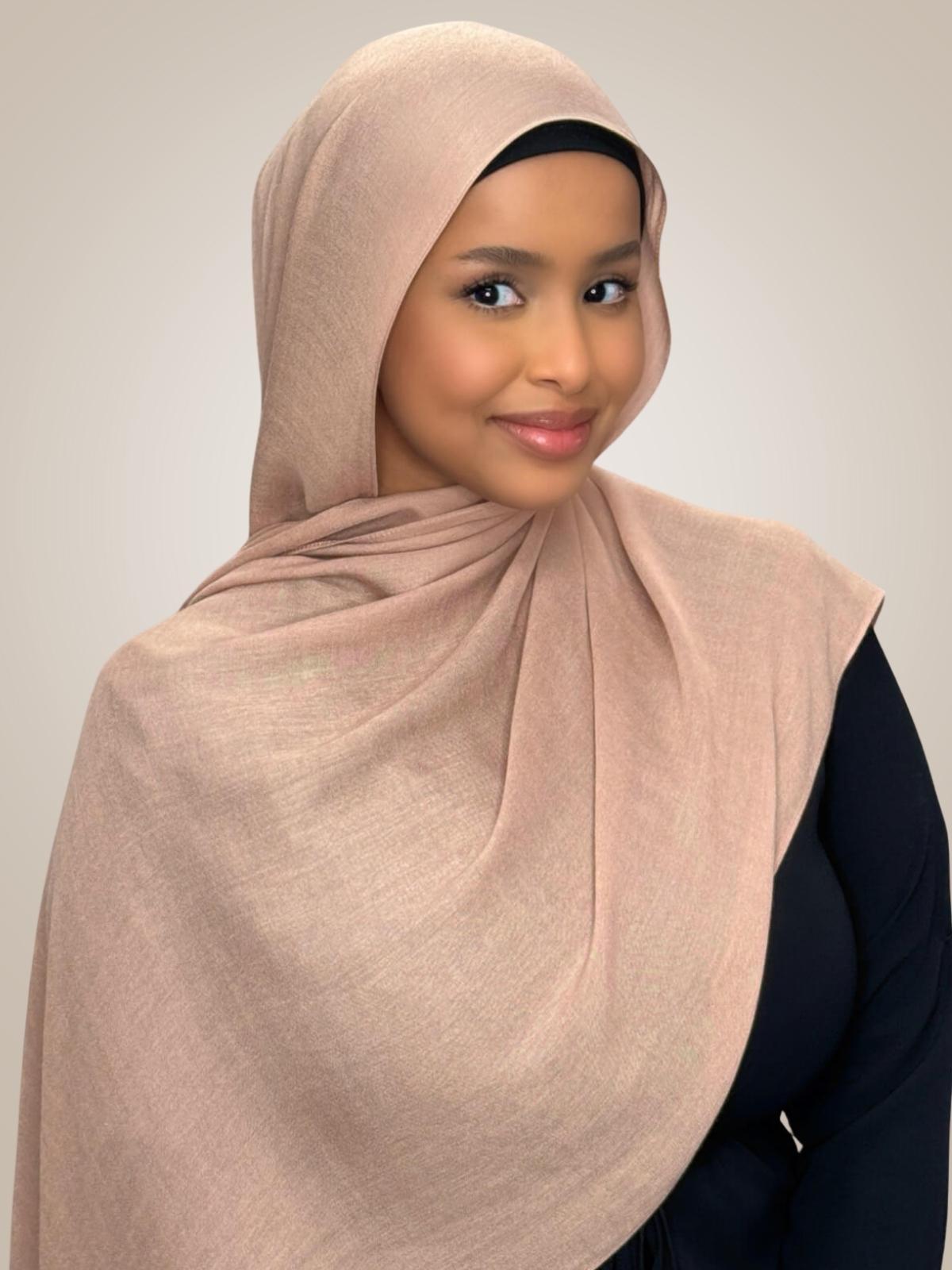 Cotton Modal Hijab-Cocoa Beige