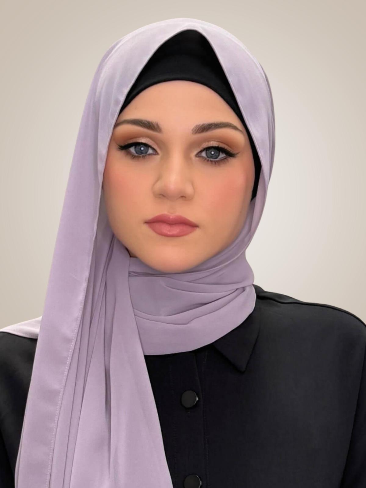 Luxury Chiffon Hijab-Viola