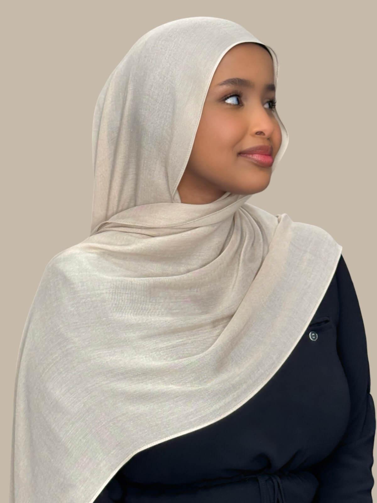 Cotton Modal Hijab-Sand