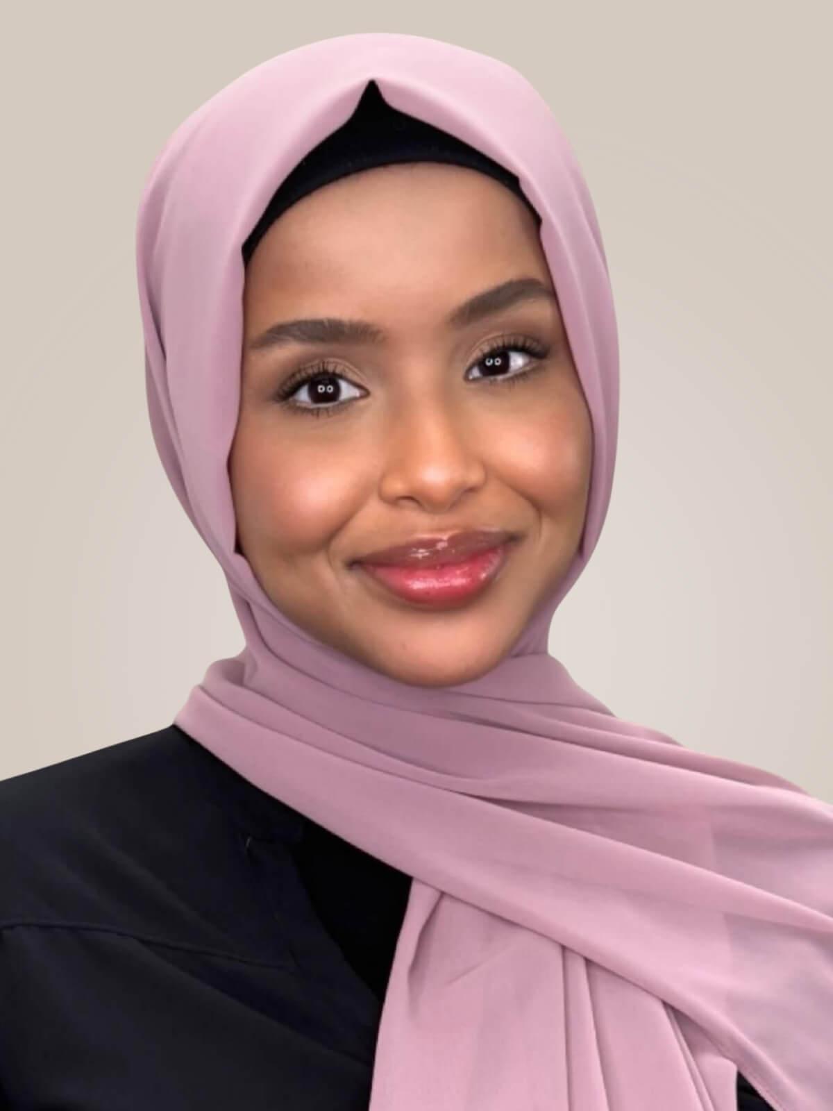 Luxury Chiffon Hijab-Orchid