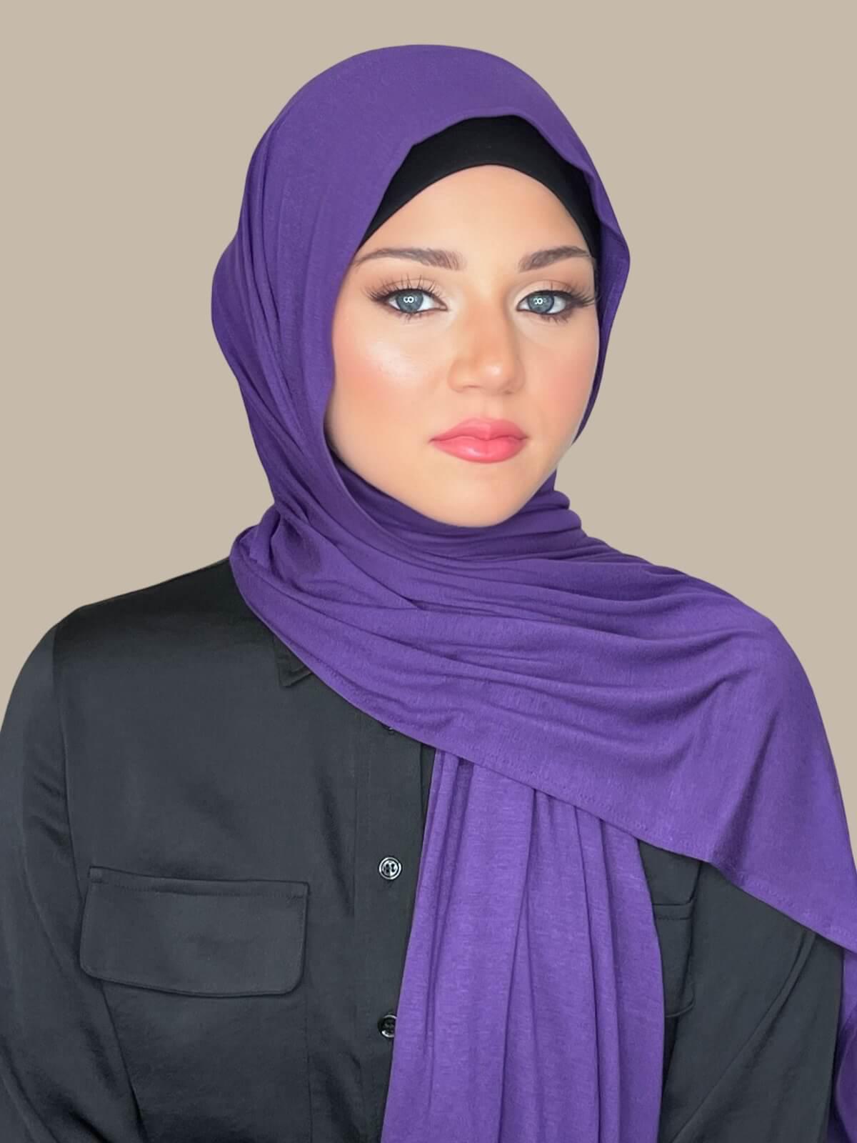 Classic Jersey Hijab-Purple