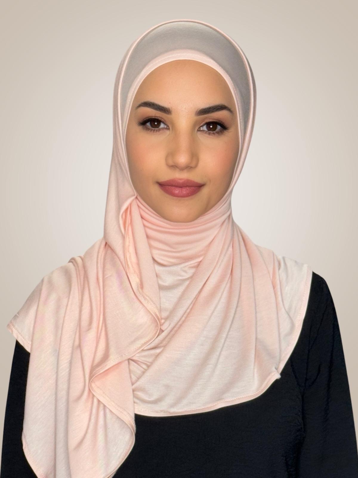Pre-Sewn Jersey Hijab-Pearl