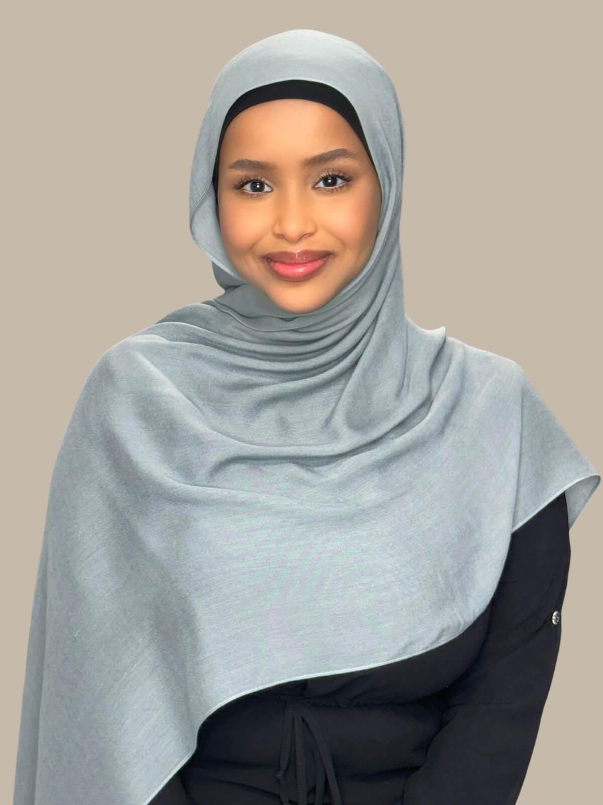 Cotton Modal Hijab-Fossil