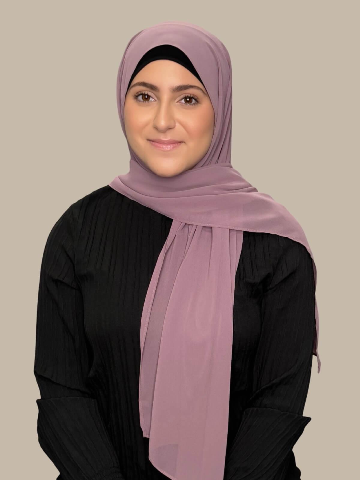 Modish Girl Luxury Chiffon Hijab-Rose Taupe