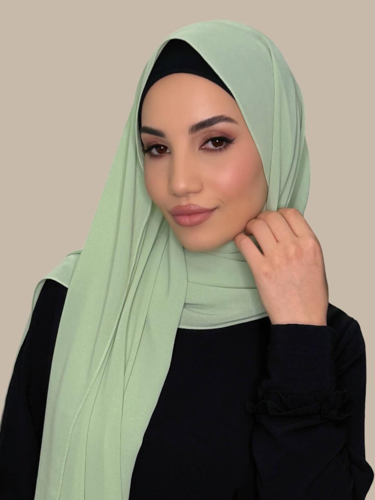 Classic Chiffon Hijab-Cool Mint