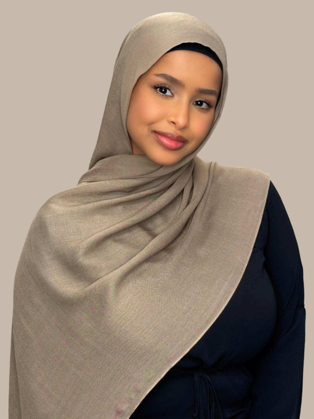 Cotton Modal Hijab-Forest Oak