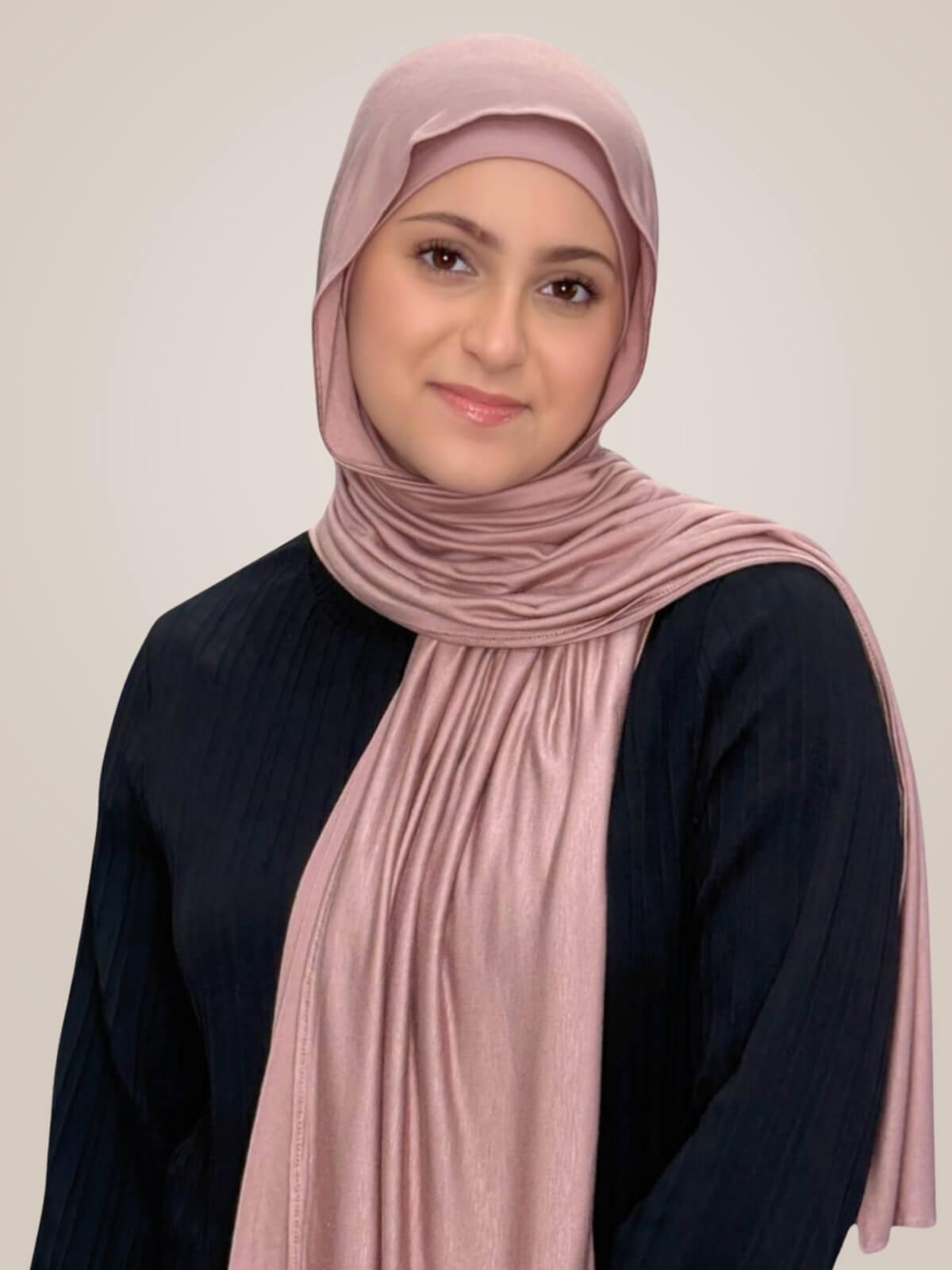 Modish Girl Premium Jersey Hijab-Dusty Rose