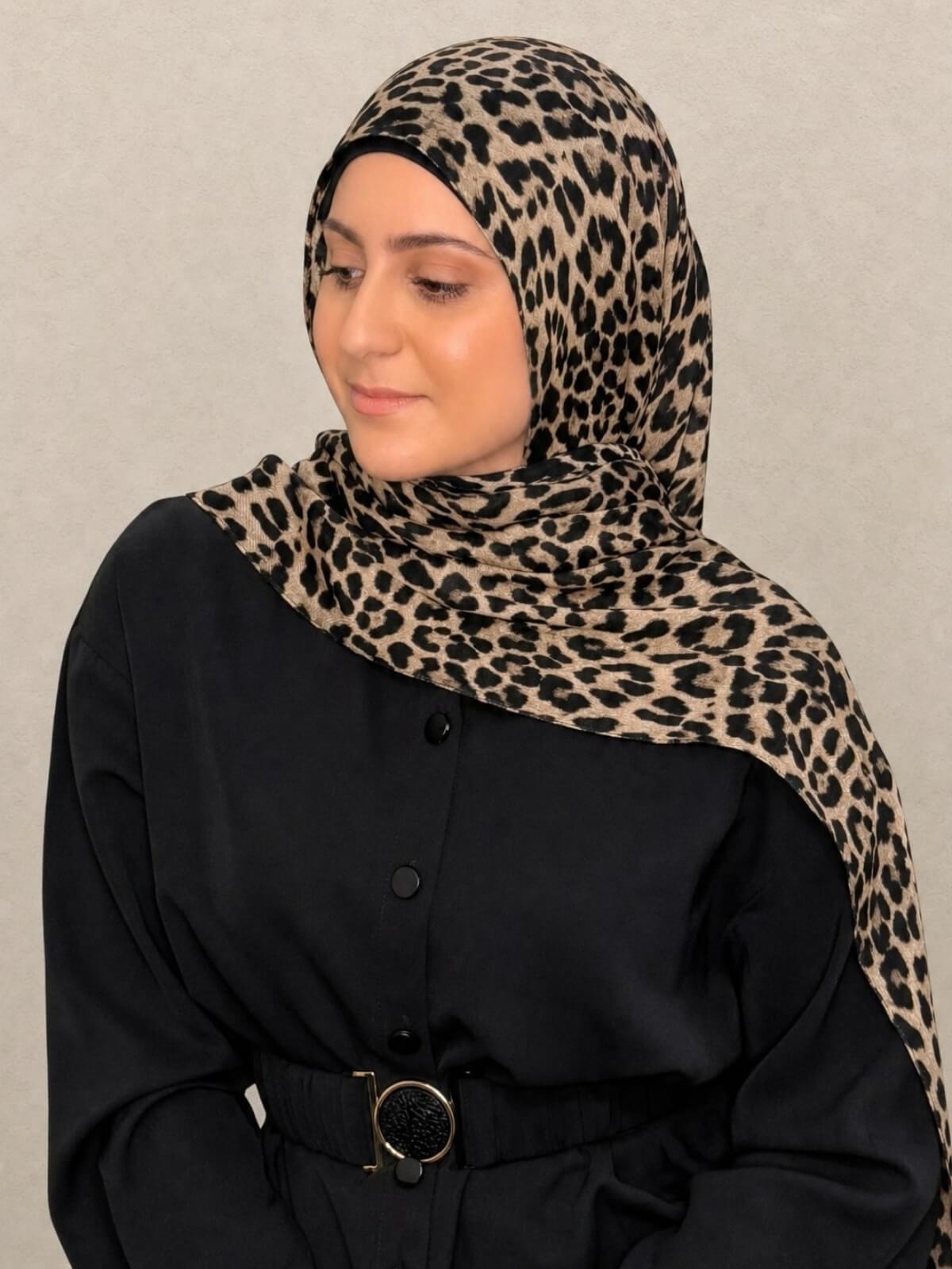 Modish Girl Print Modal Hijab-Safari Nights