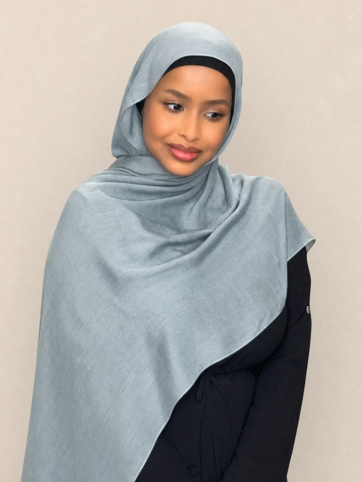 Cotton Modal Hijab-Fossil