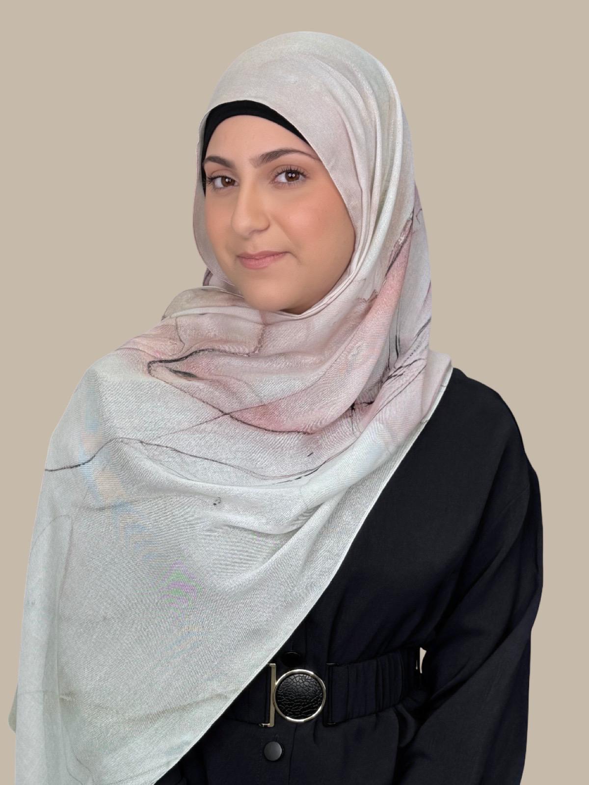 Modish Girl Print Modal Hijab-Tokyo Blossom