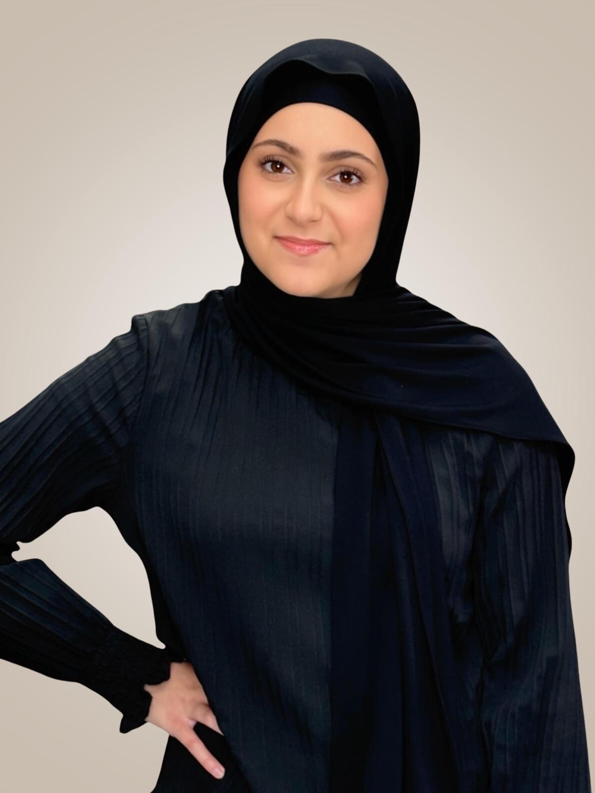Modish Girl Premium Jersey Hijab-Black