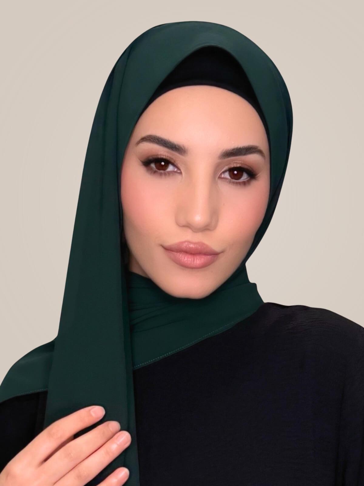 Classic Chiffon Hijab-Pine