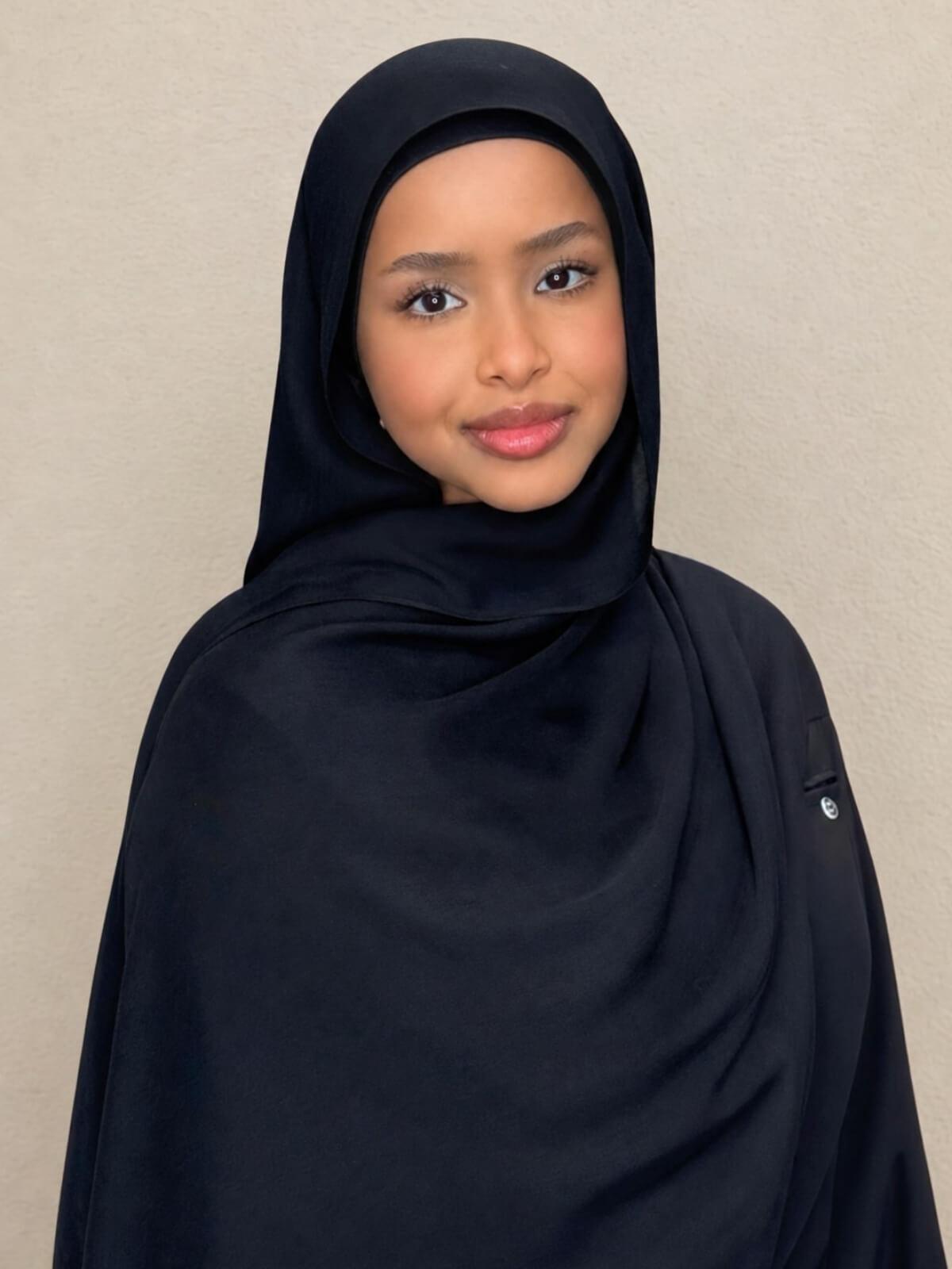 Cotton Modal Hijab-Black