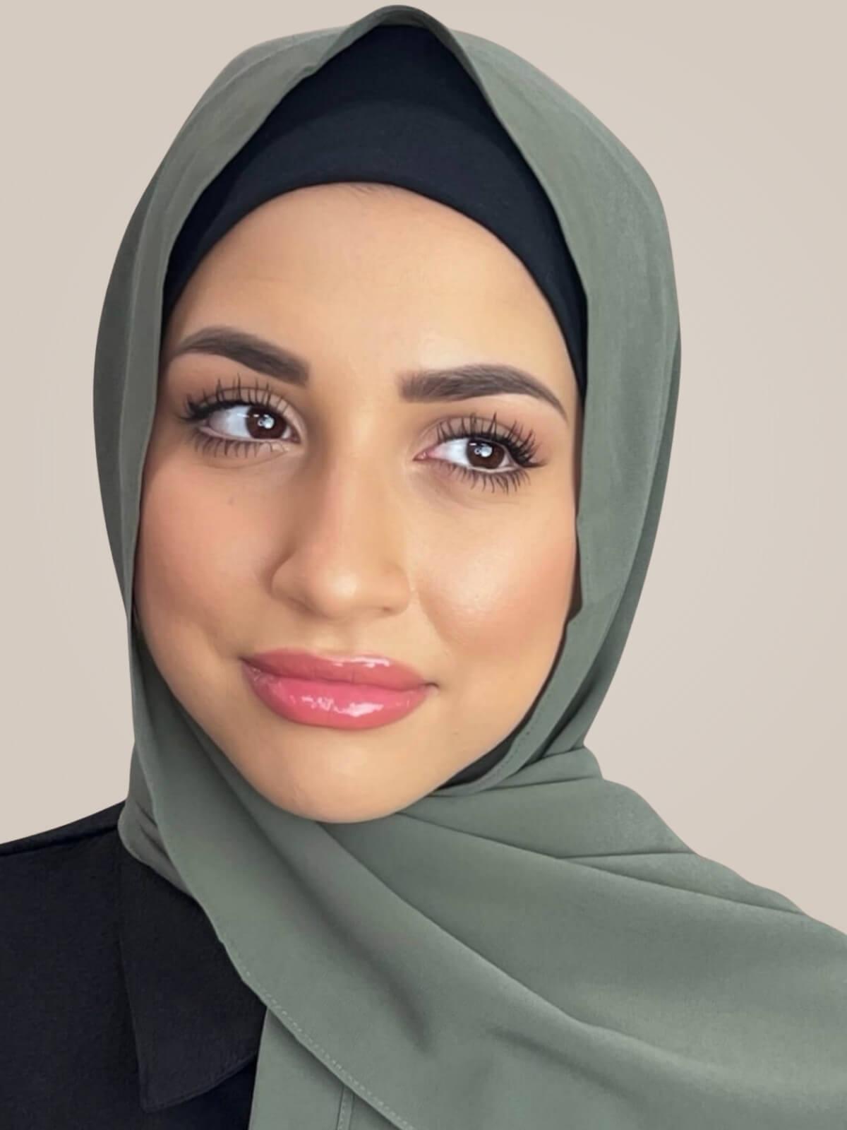 Classic Chiffon Hijab-Green Tea