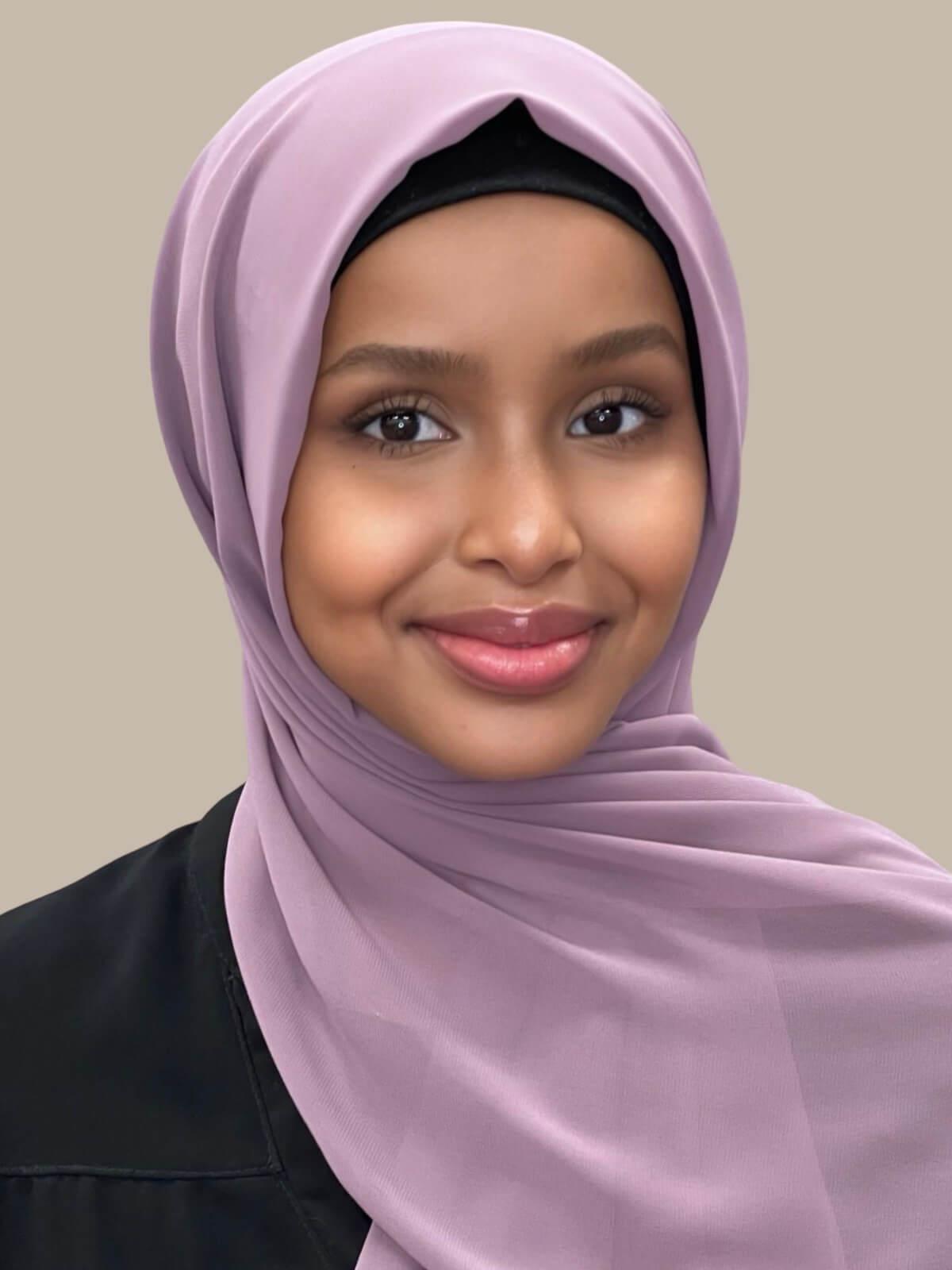 Luxury Chiffon Hijab-Rose Taupe