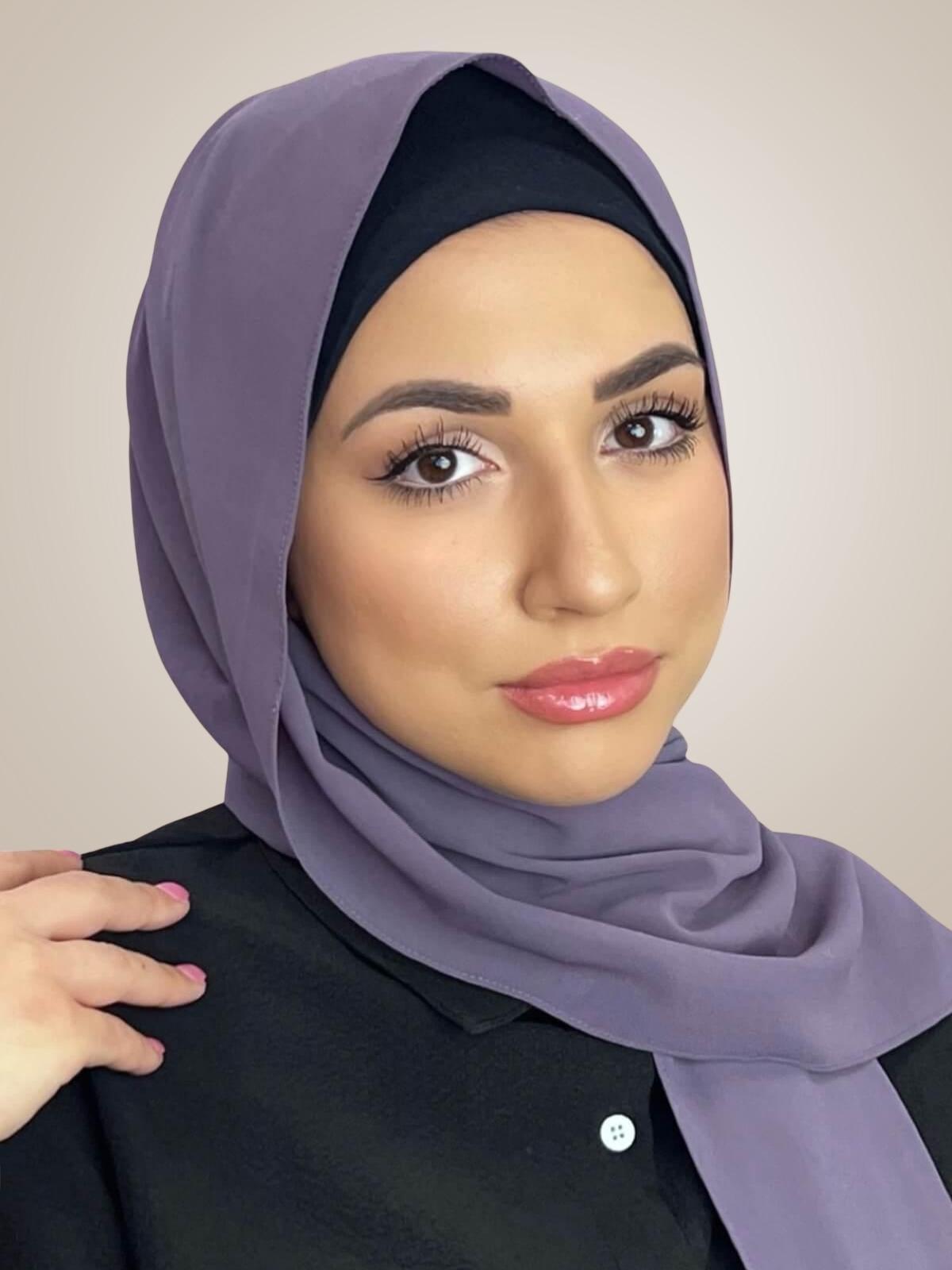 Classic Chiffon Hijab-Old Lavender