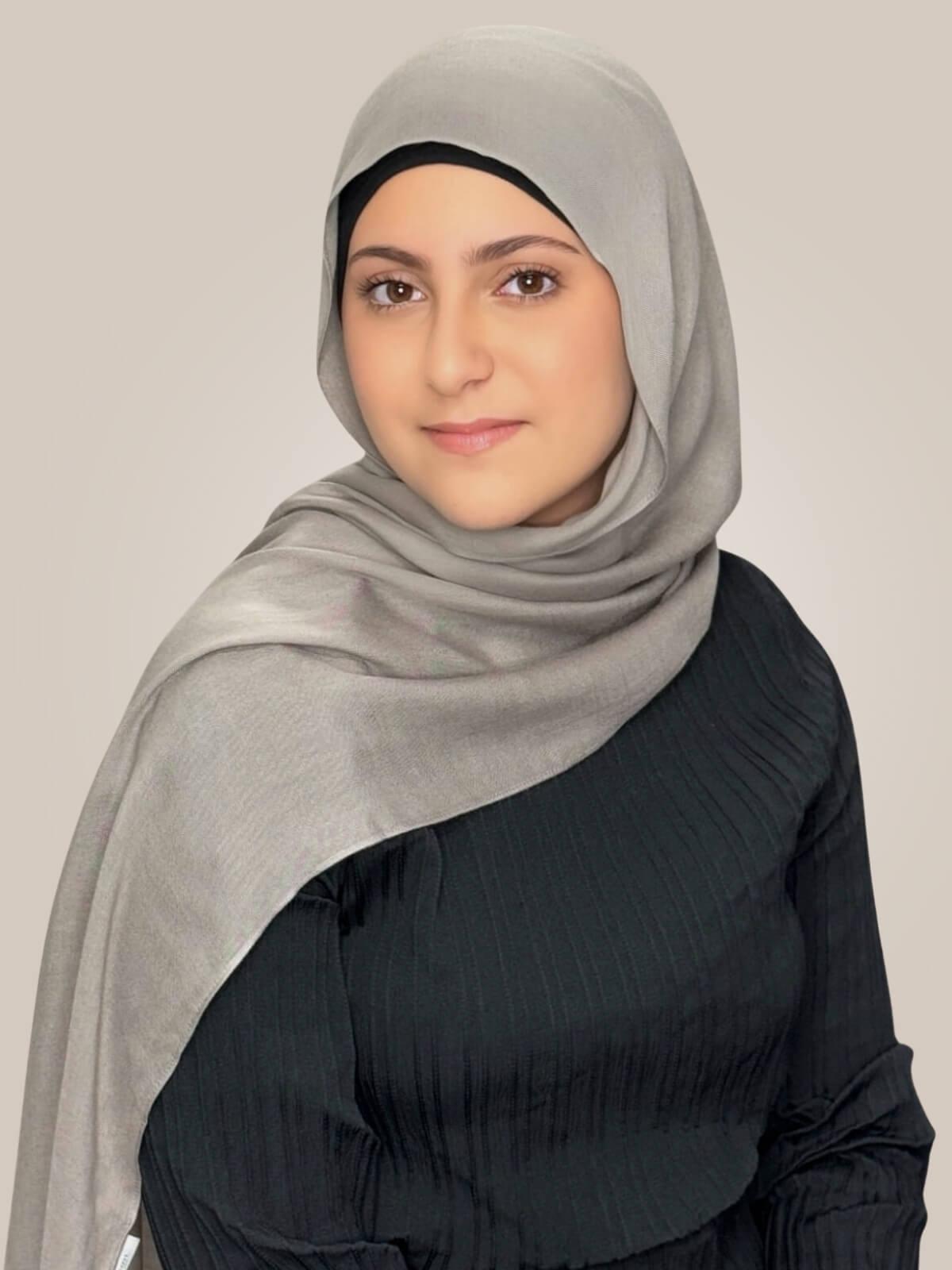 Modish Girl Cotton Modal Hijab-Oak Mist