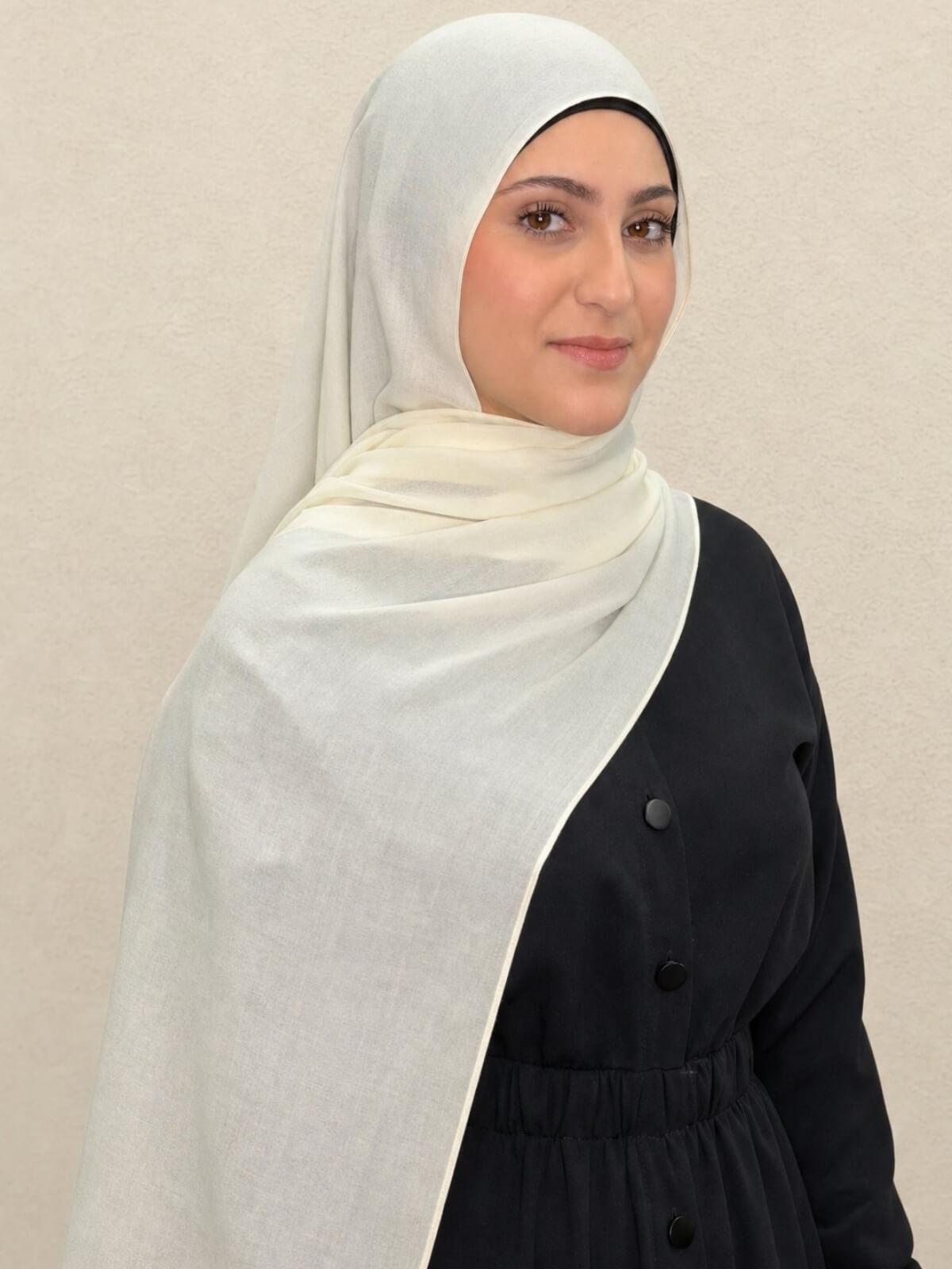 Modish Girl Cotton Modal Hijab-Lace