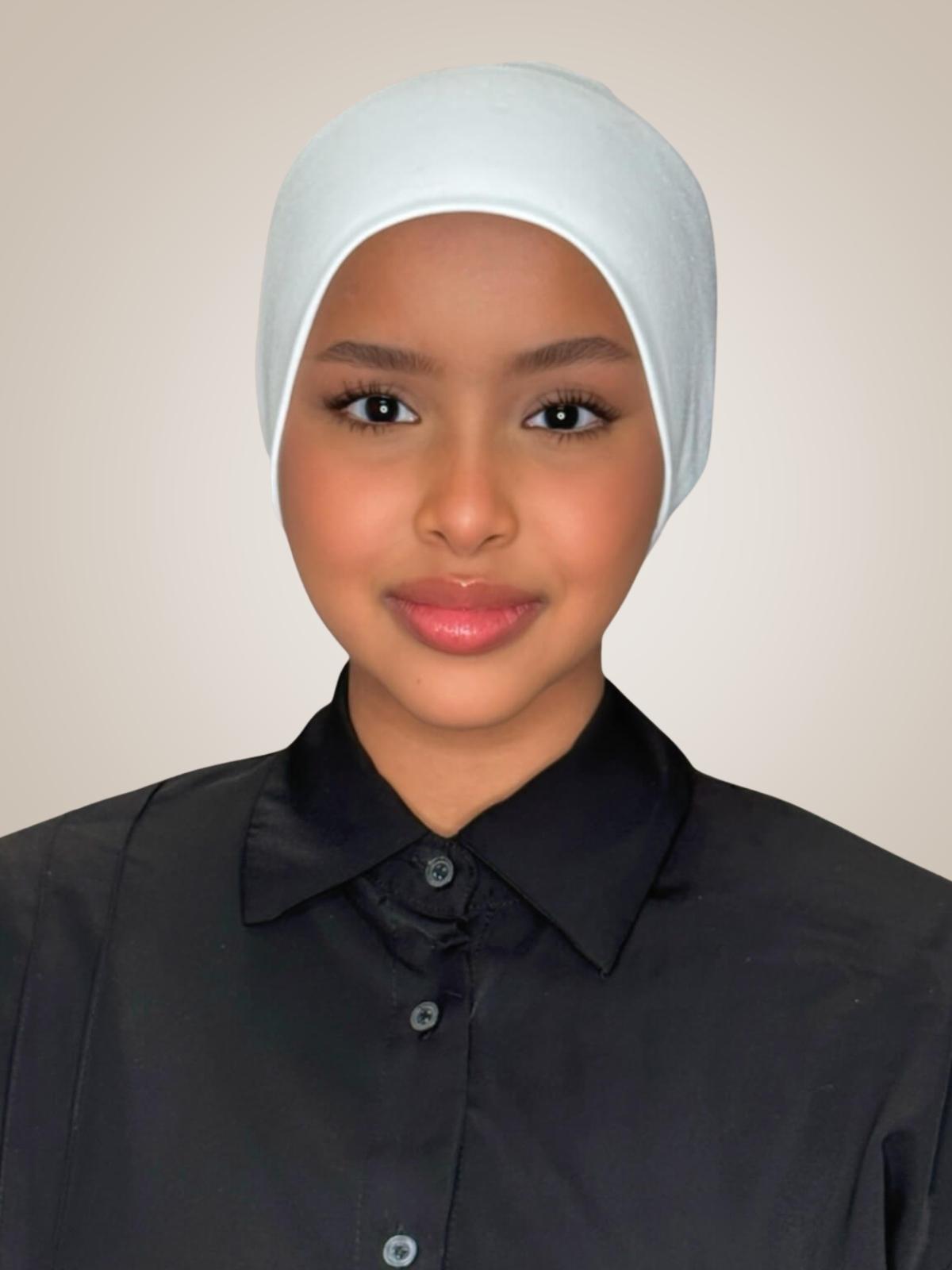Premium Cotton Underscarf-White