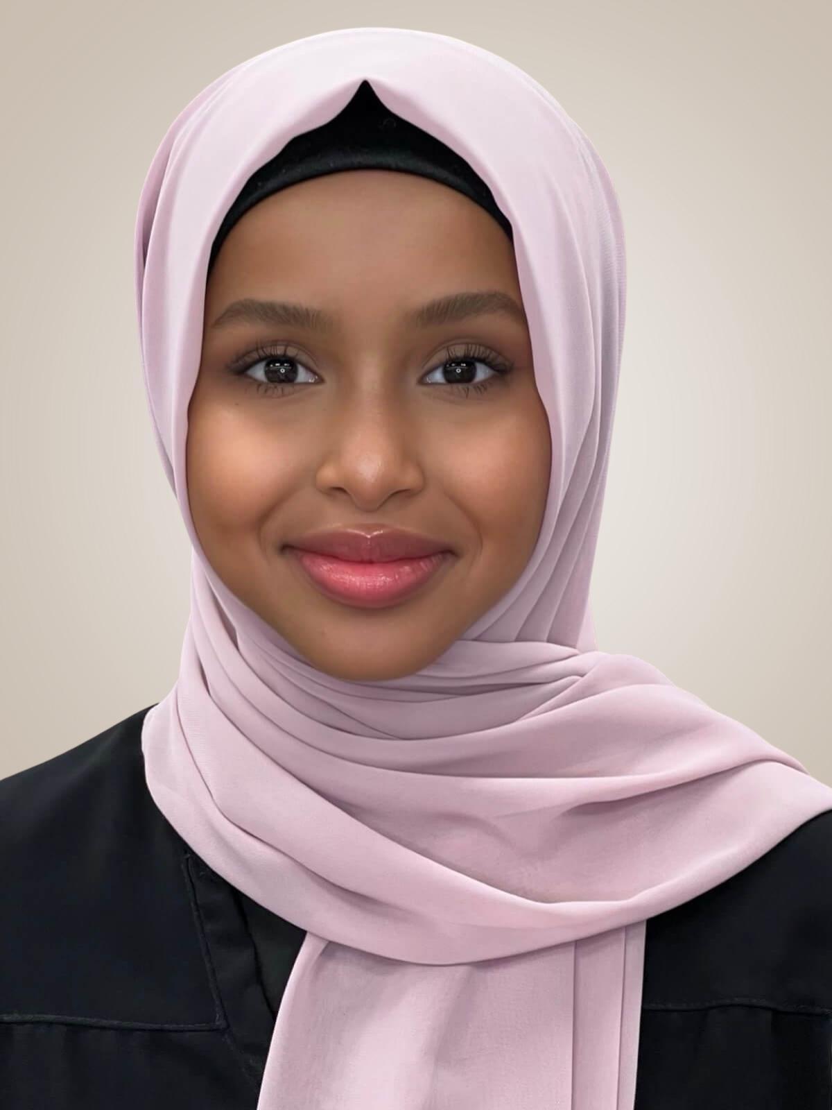 Luxury Chiffon Hijab-Barely Pink