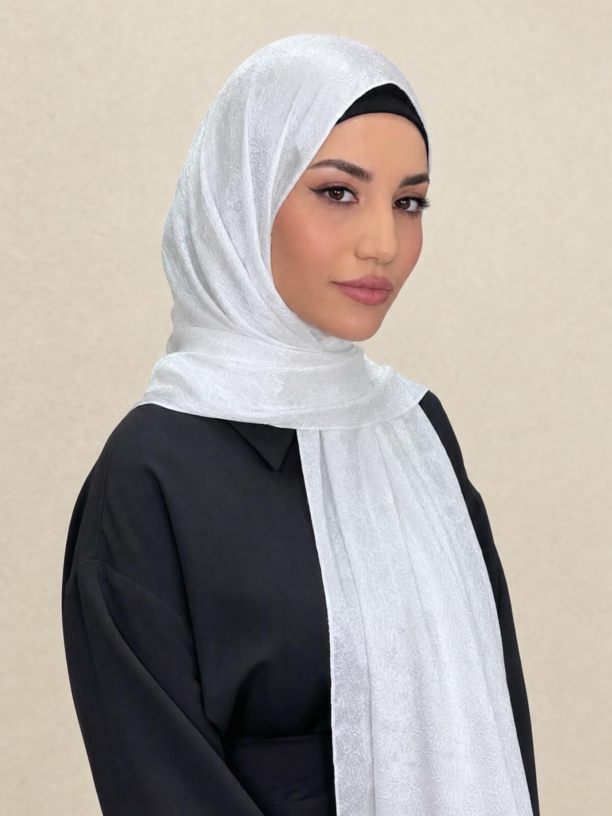 Classic Satin Hijab-White