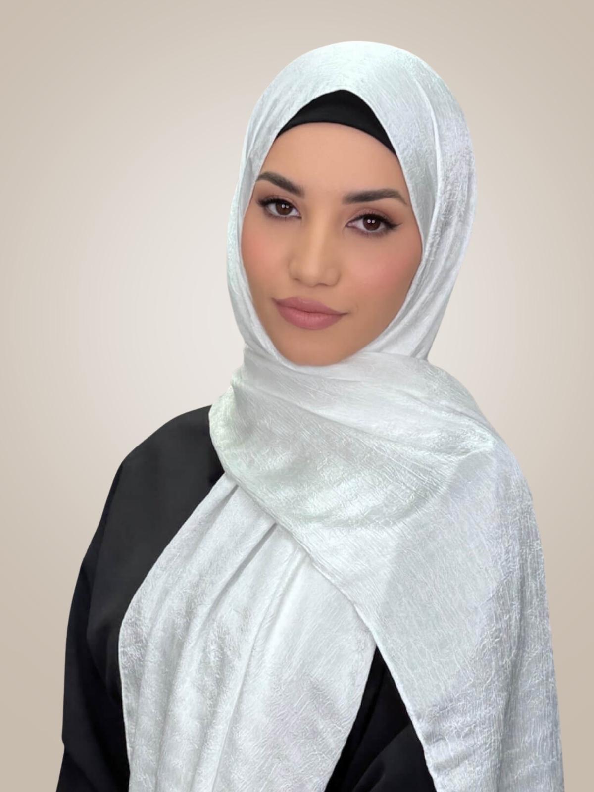 Classic Satin Hijab-White