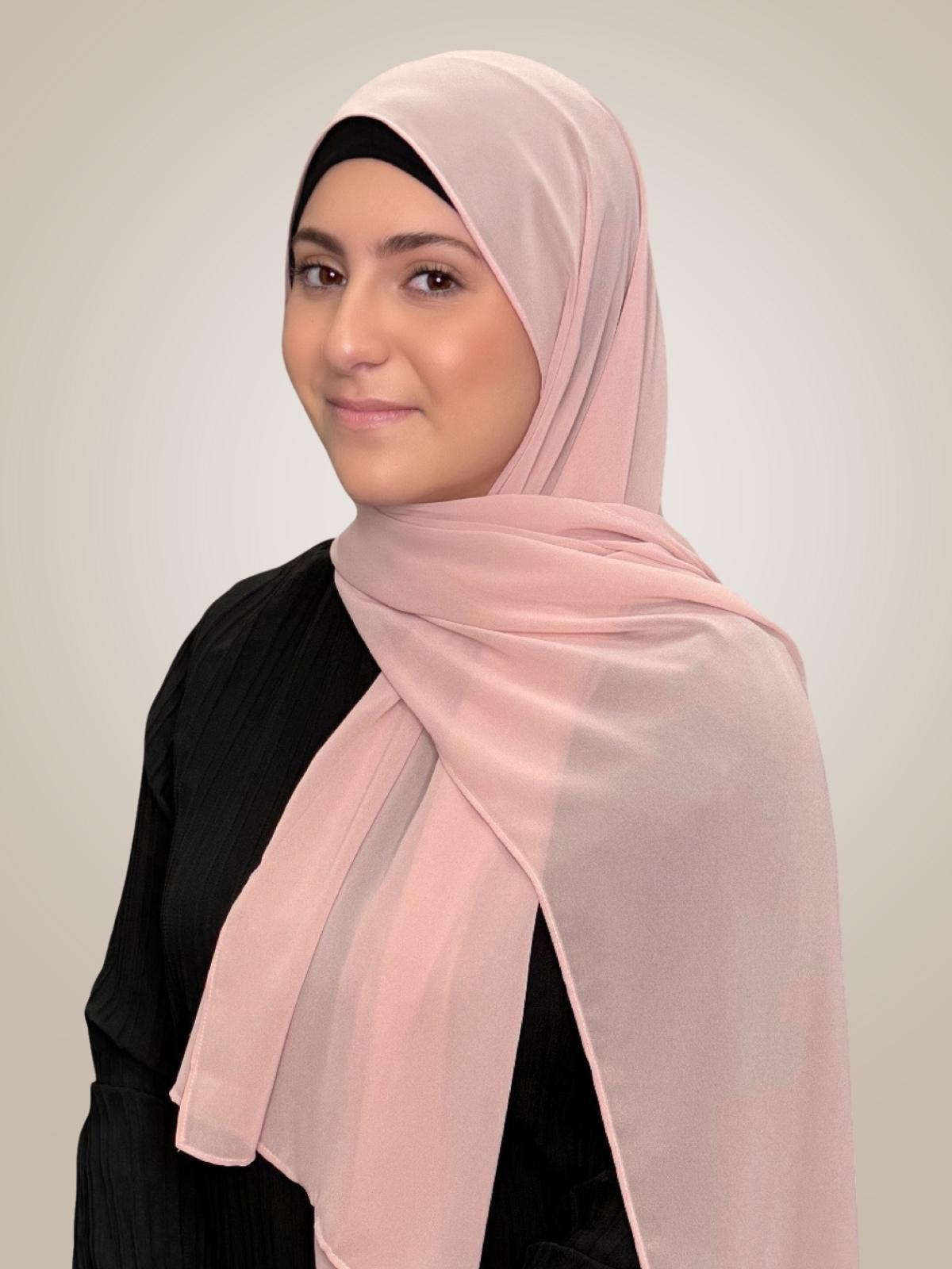 Modish Girl Luxury Chiffon Hijab-Pearl