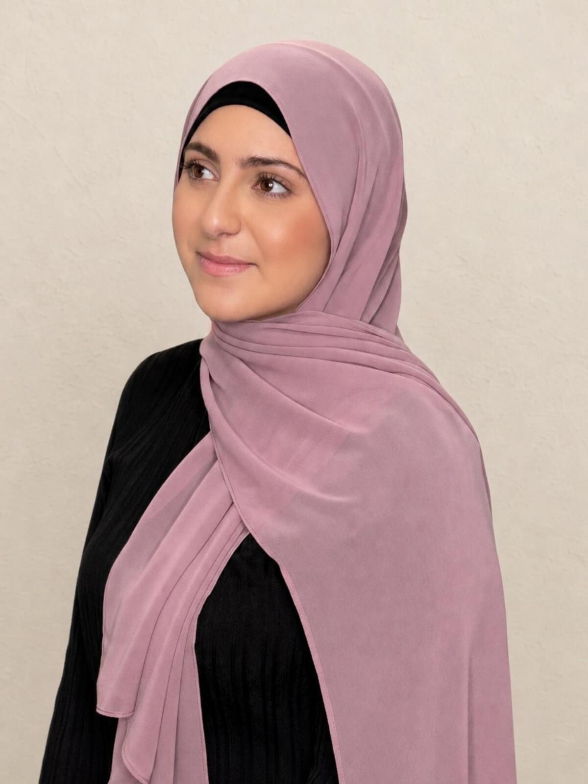 Modish Girl Luxury Chiffon Hijab-Orchid