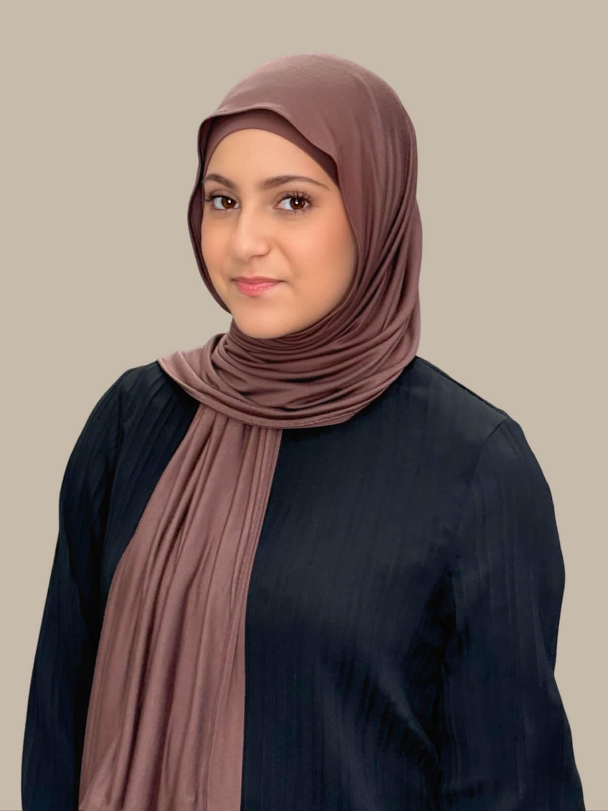 Modish Girl Premium Jersey Hijab-Mocha Brown