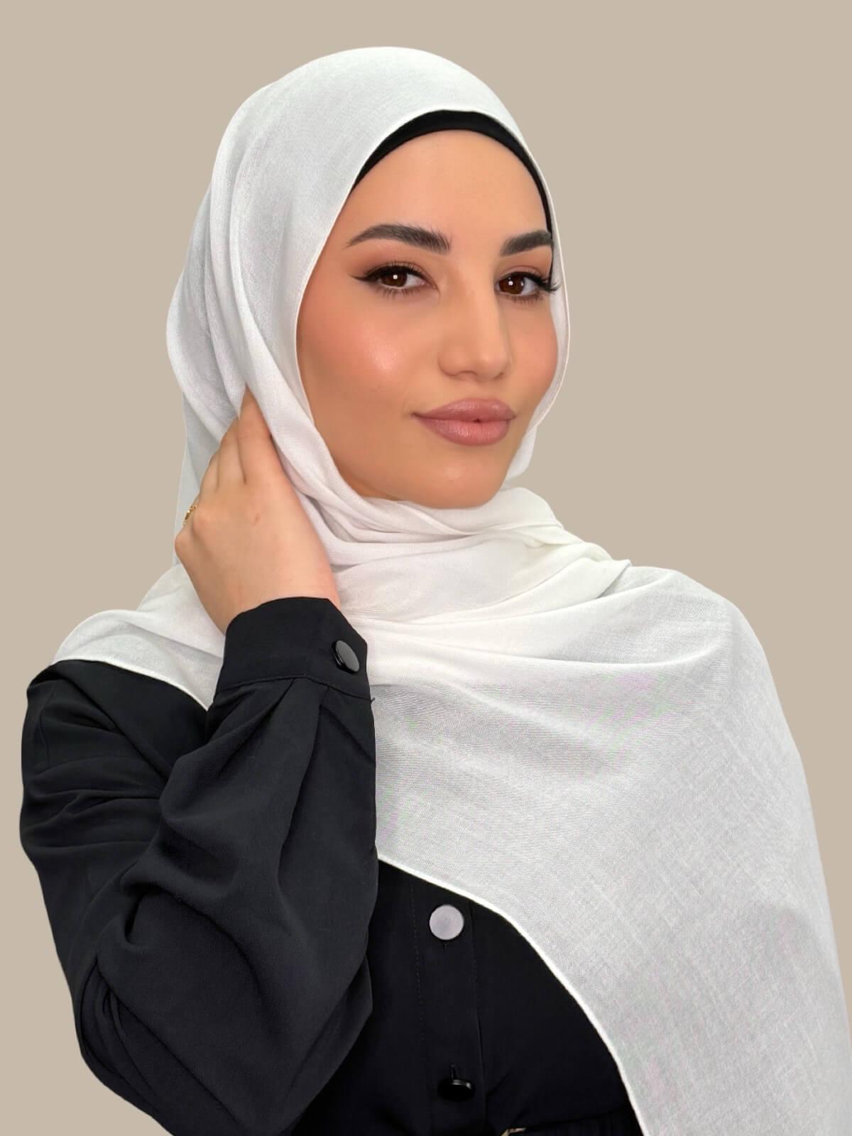 Cotton Modal Hijab-Porcelain