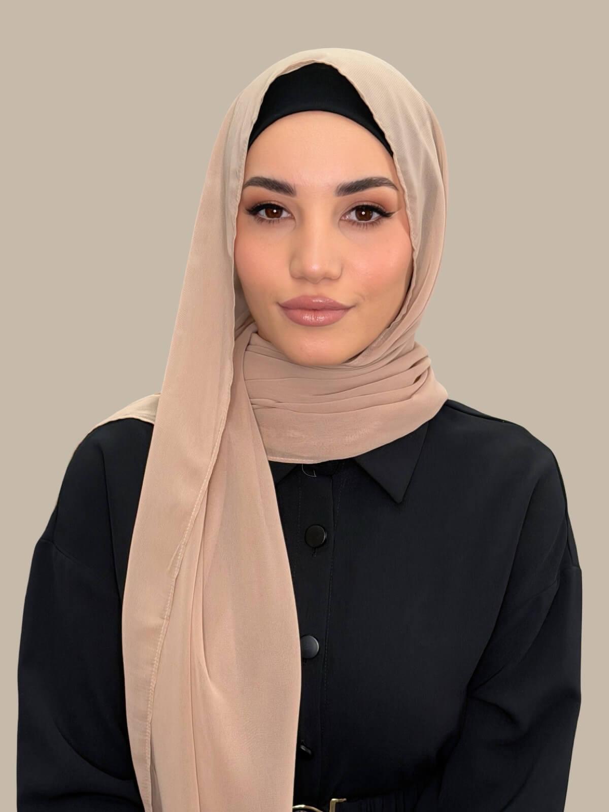 Luxury Chiffon Hijab- Sand