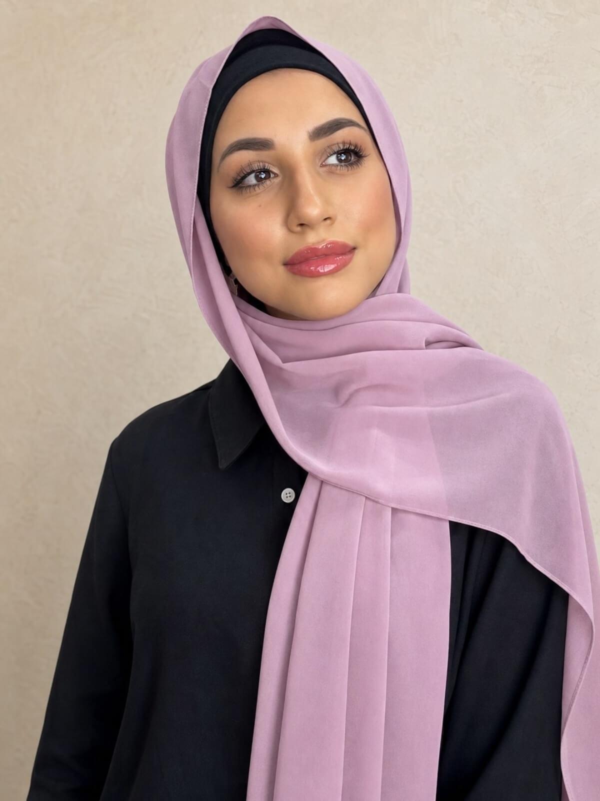 Classic Chiffon Hijab-Blush Pink