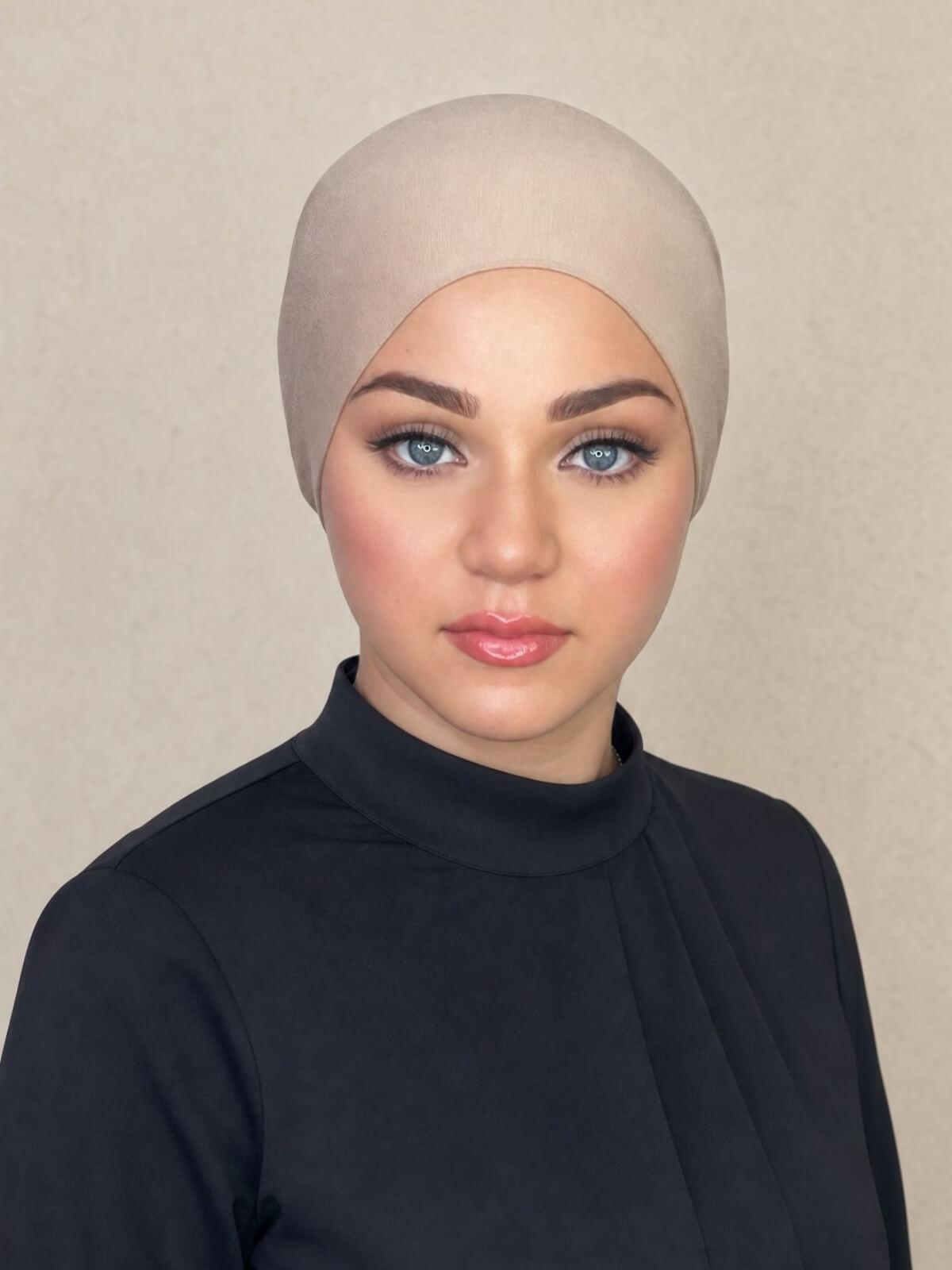 Tie Back Underscarf-Warm Taupe