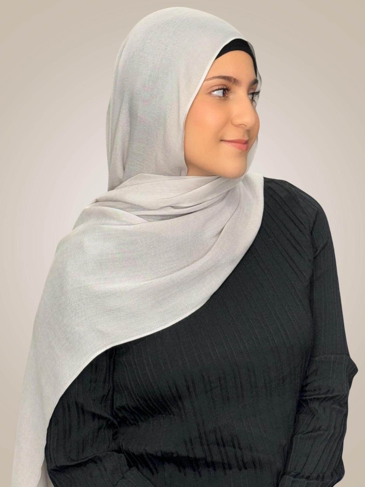 Modish Girl Cotton Modal Hijab-Misty Mink