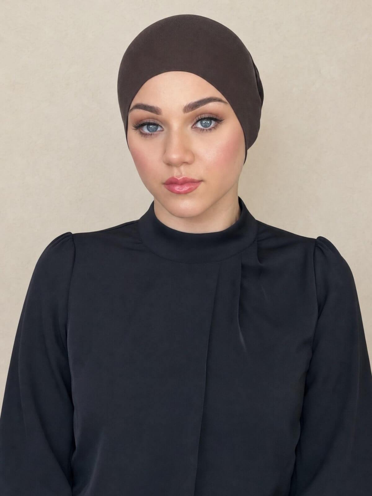 Premium Jersey UnderScarf-Chocolate Brown