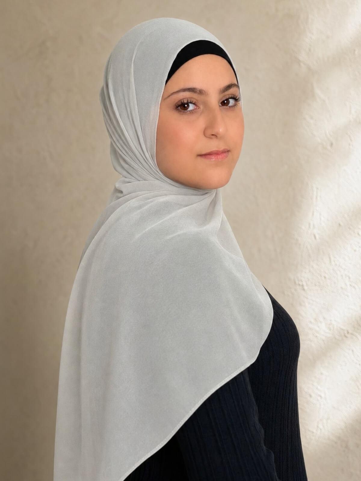 Modish Girl Luxury Chiffon Hijab-Ivory