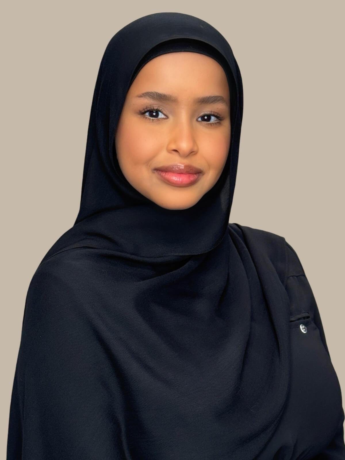 Cotton Modal Hijab-Black