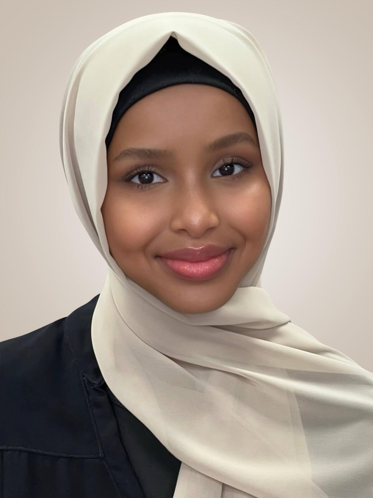 Luxury Chiffon Hijab-Vanilla