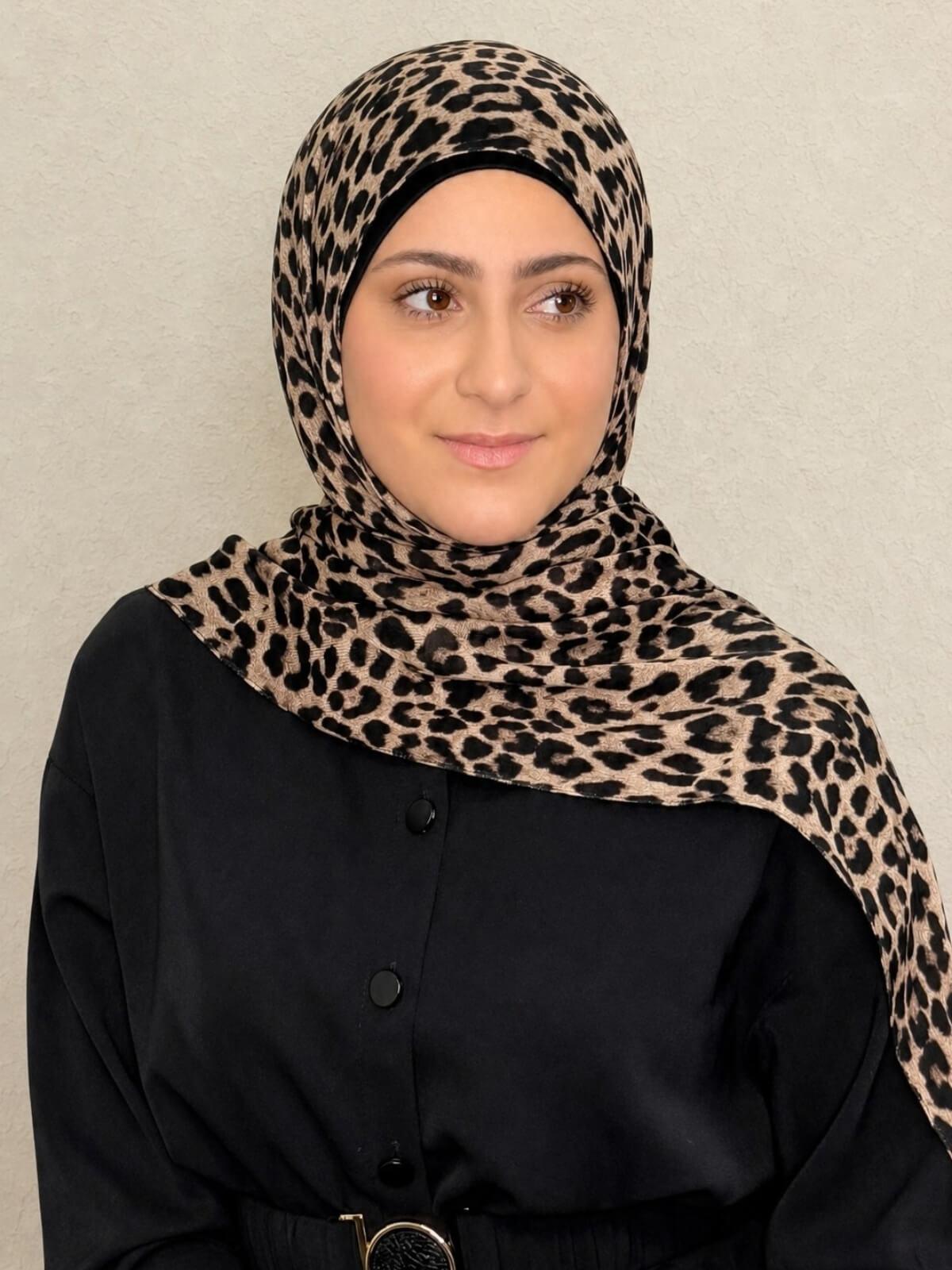 Modish Girl Print Modal Hijab-Safari Nights