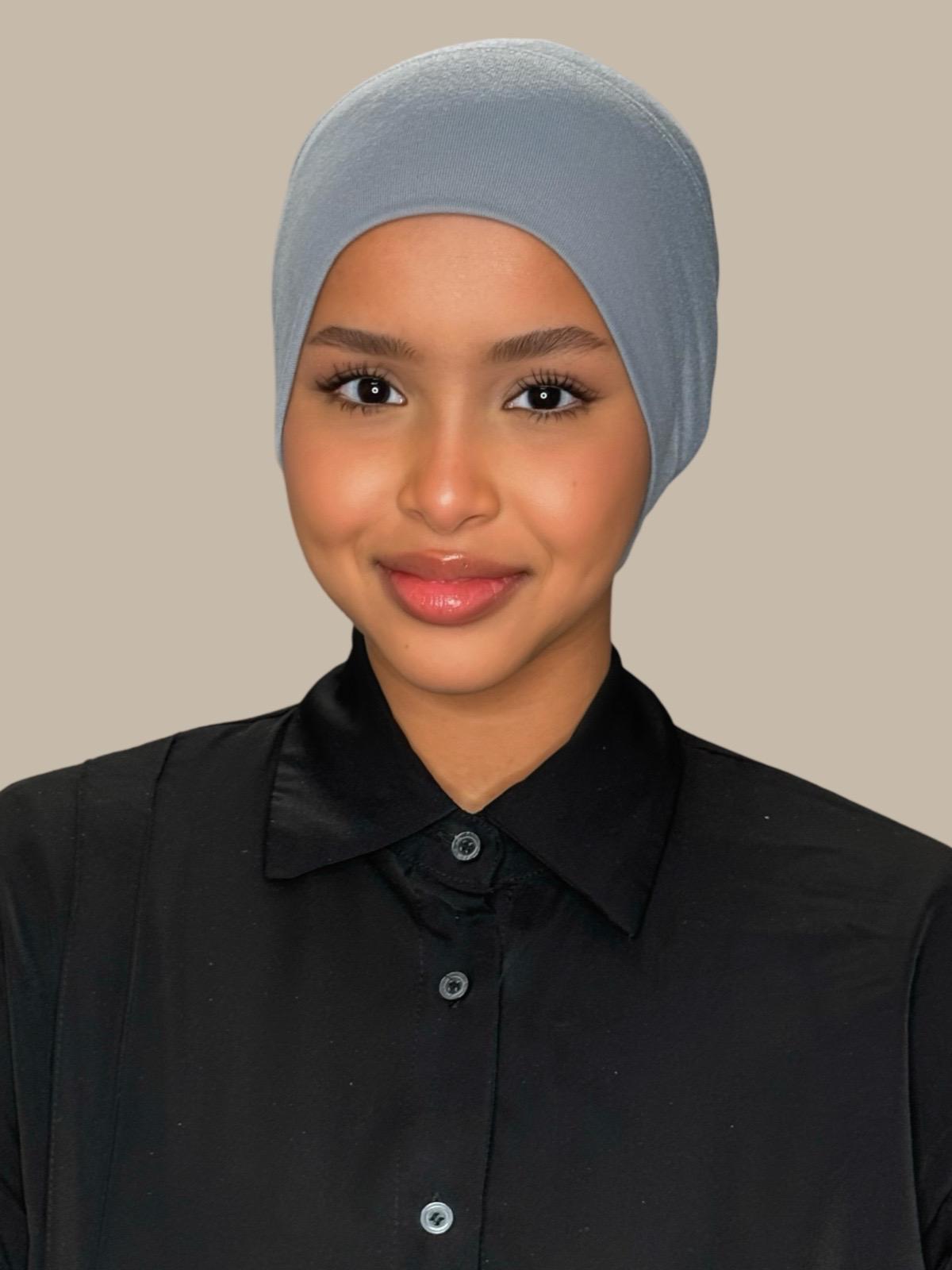 Premium Cotton Underscarf-Slate Grey