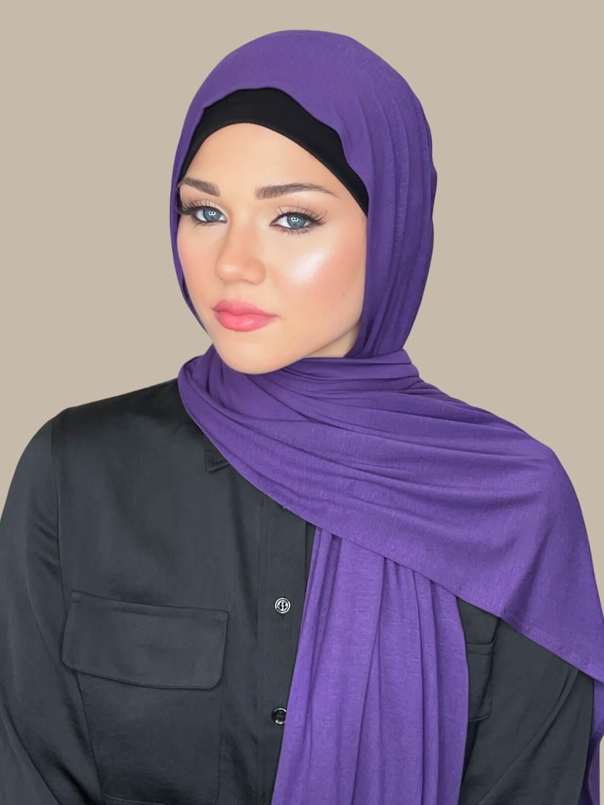 Classic Jersey Hijab-Purple