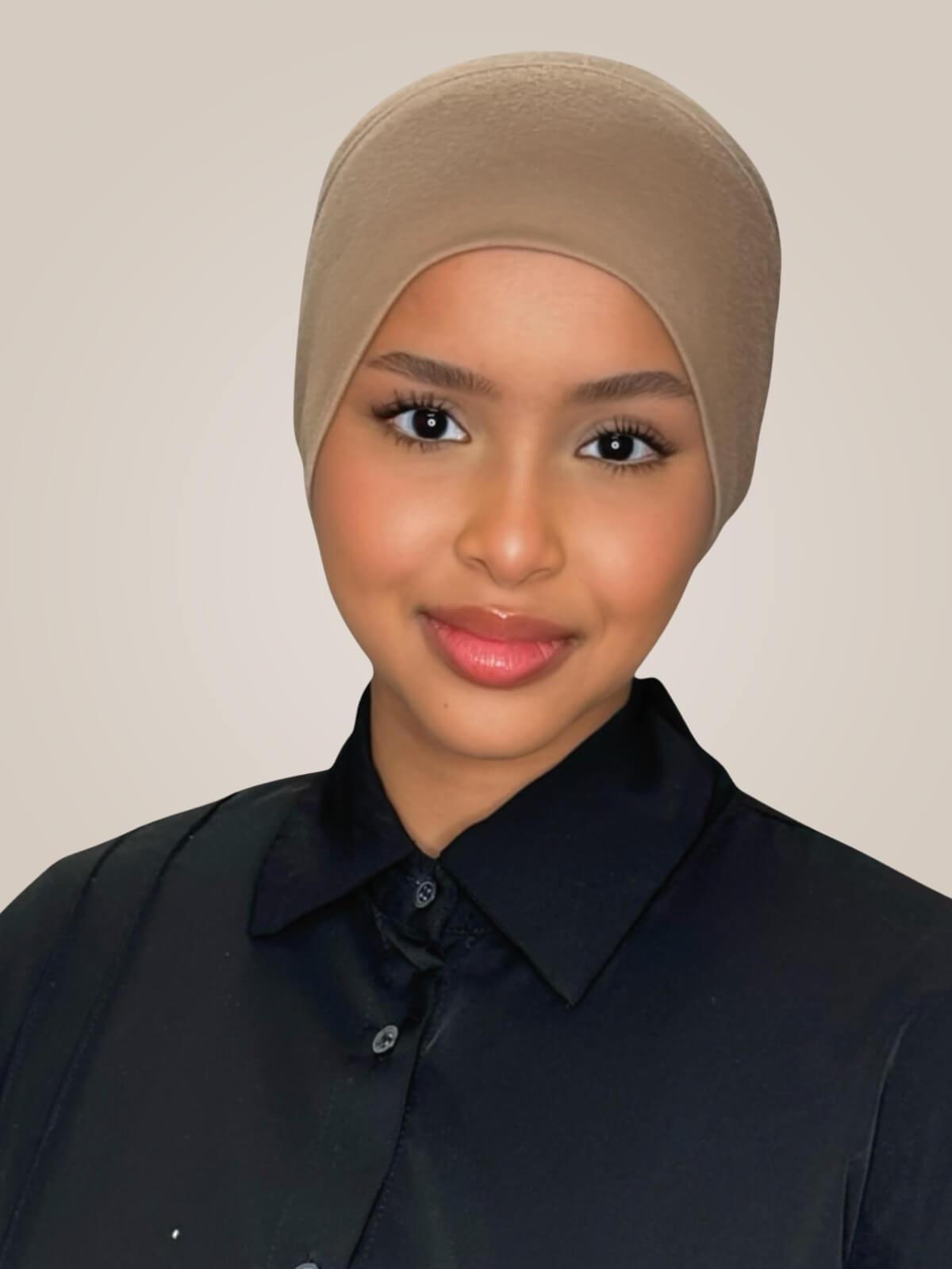 Premium Cotton Underscarf-Coffee