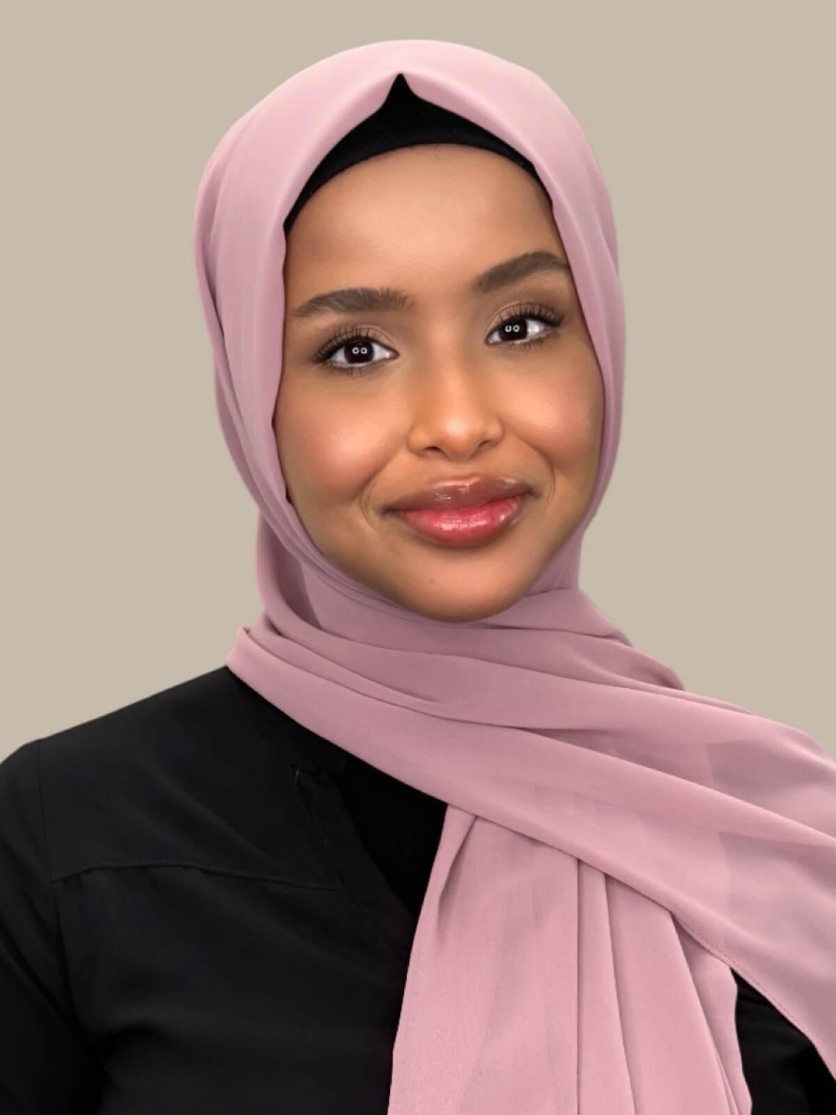 Luxury Chiffon Hijab-Orchid