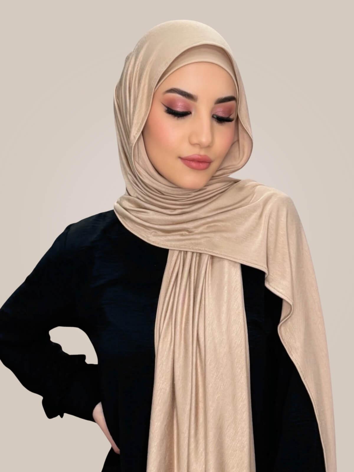 Premium Jersey Hijab-Warm Taupe