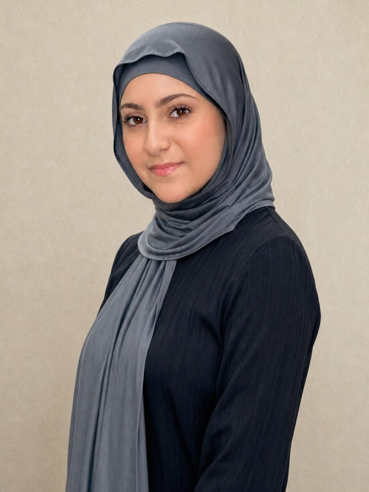 Modish Girl Premium Jersey hijab-Pebble Grey