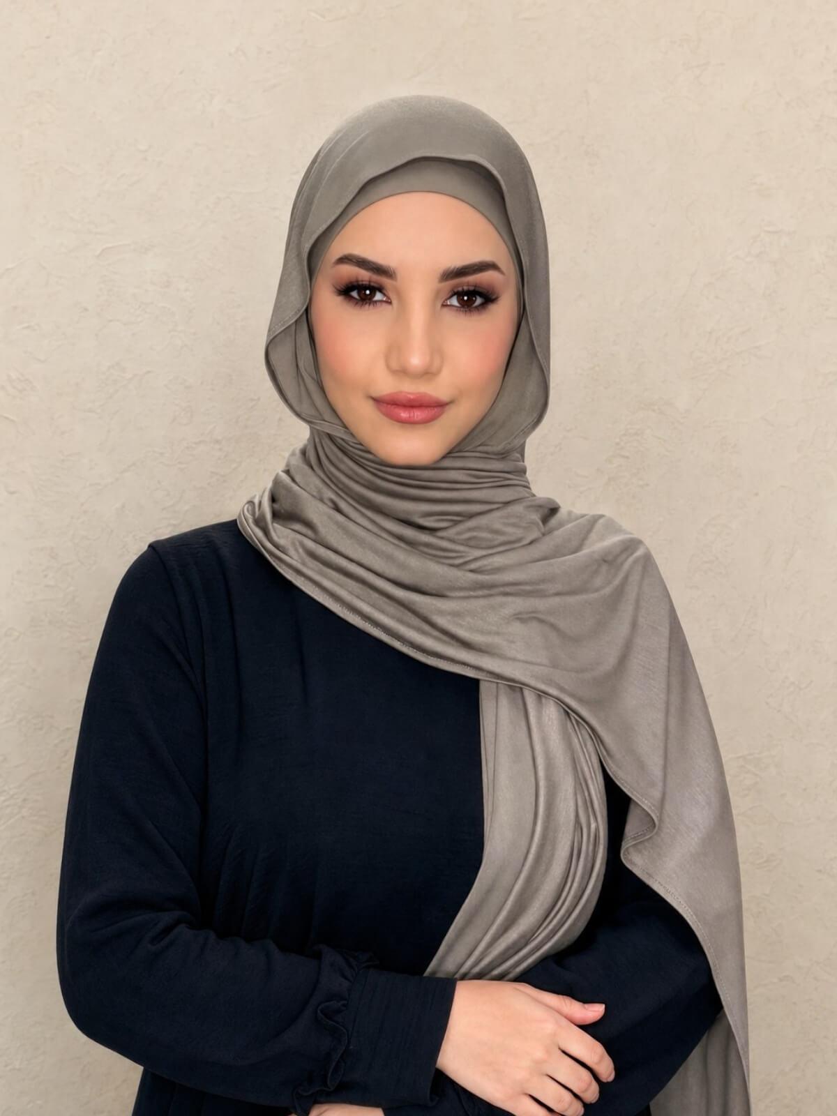 Premium Jersey hijab-Sandstone