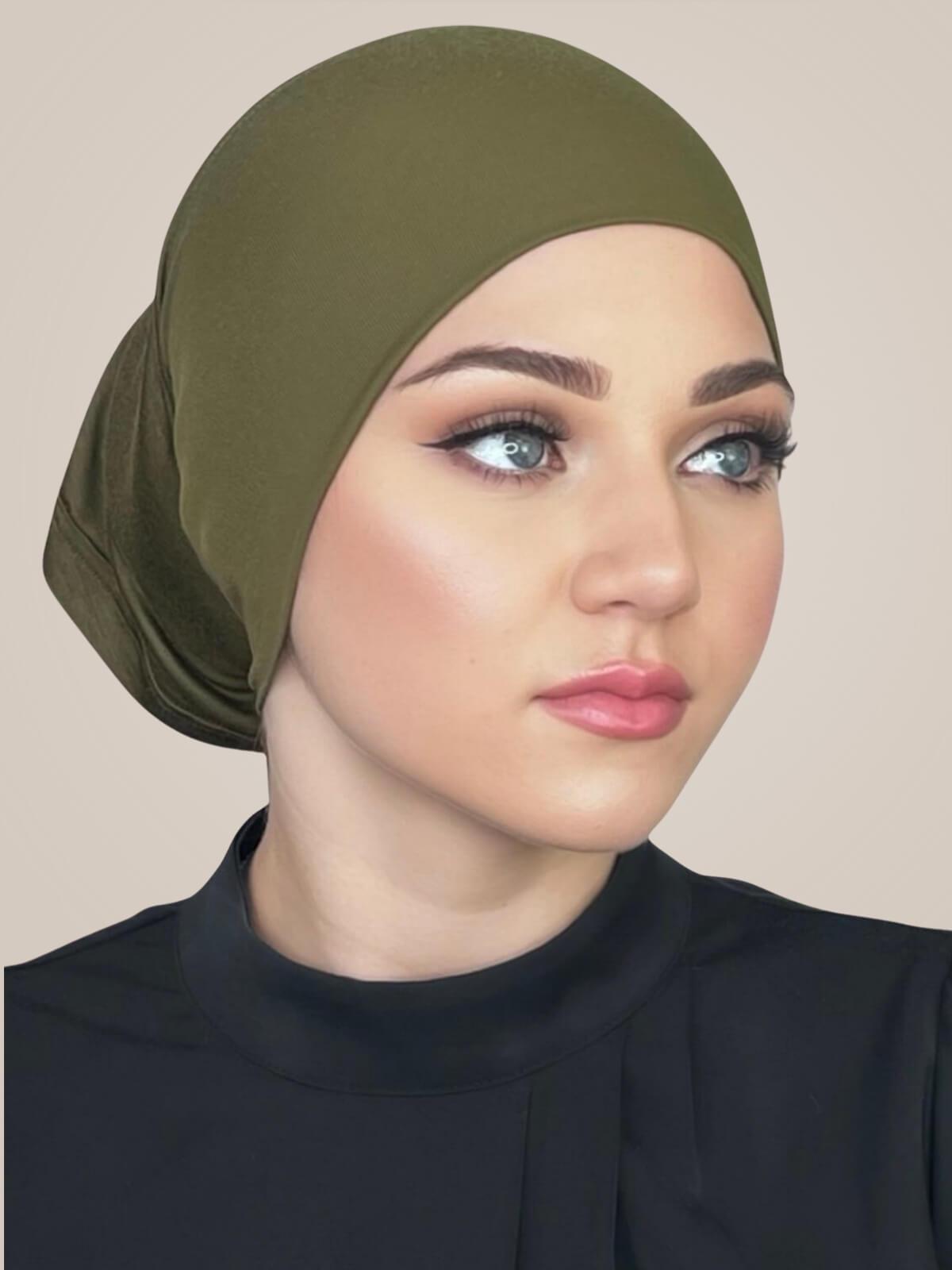 Premium Jersey Underscarf-Olive Green