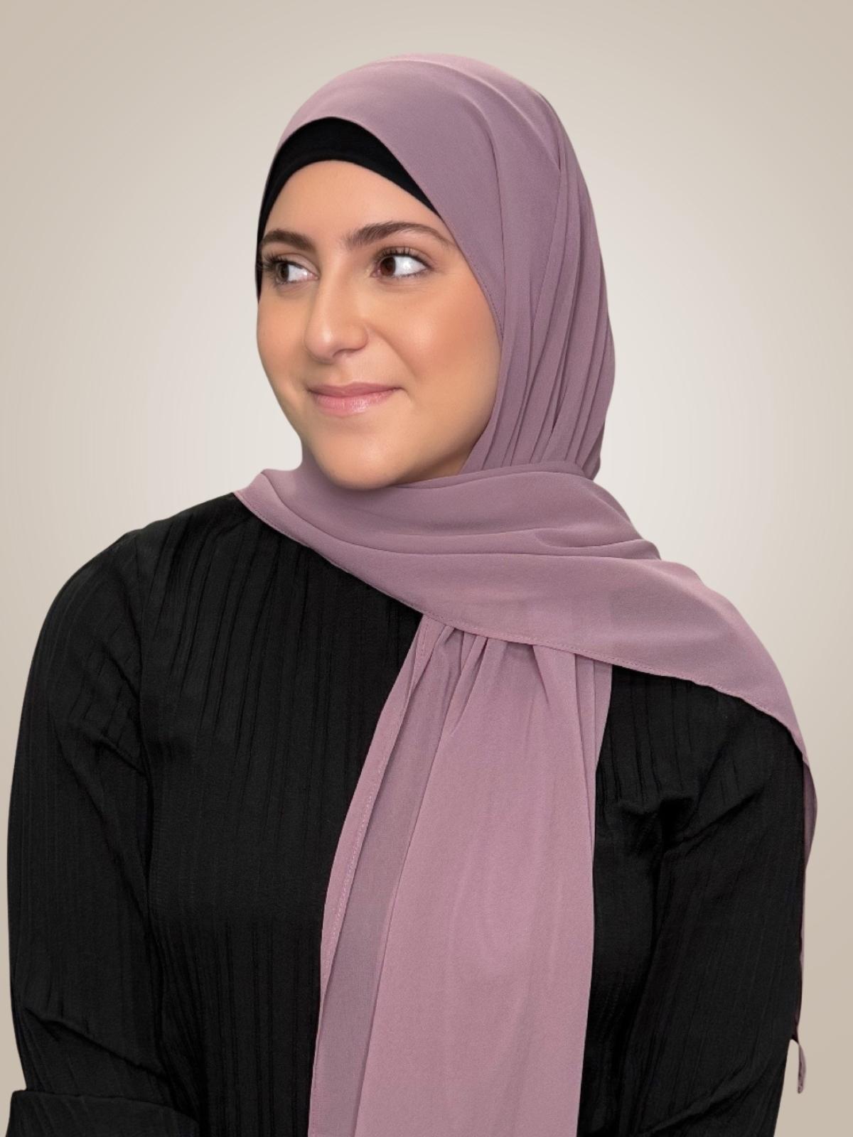 Modish Girl Luxury Chiffon Hijab-Rose Taupe